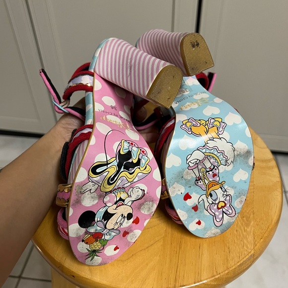Disney Irregular Choice Tropical Minnie Mouse Heel Sandals - Picture 6 of 6